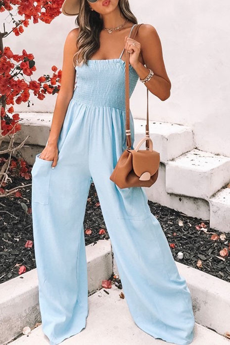 Rose Breathable jumpsuits - wedding guest jumpsuit - petite jumpsuit