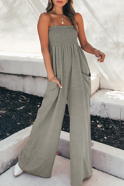 Rose Breathable jumpsuits - wedding guest jumpsuit - petite jumpsuit