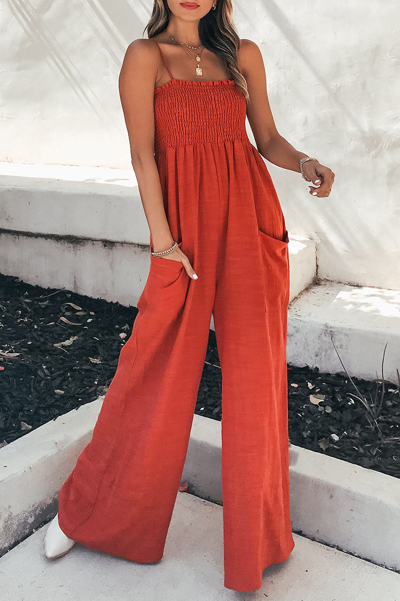 Rose Breathable jumpsuits - wedding guest jumpsuit - petite jumpsuit