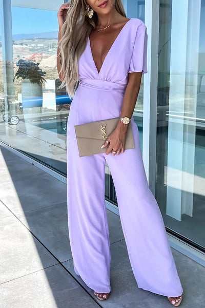 Zoey Lightweight jumpsuits - wedding guest jumpsuit - petite jumpsuit