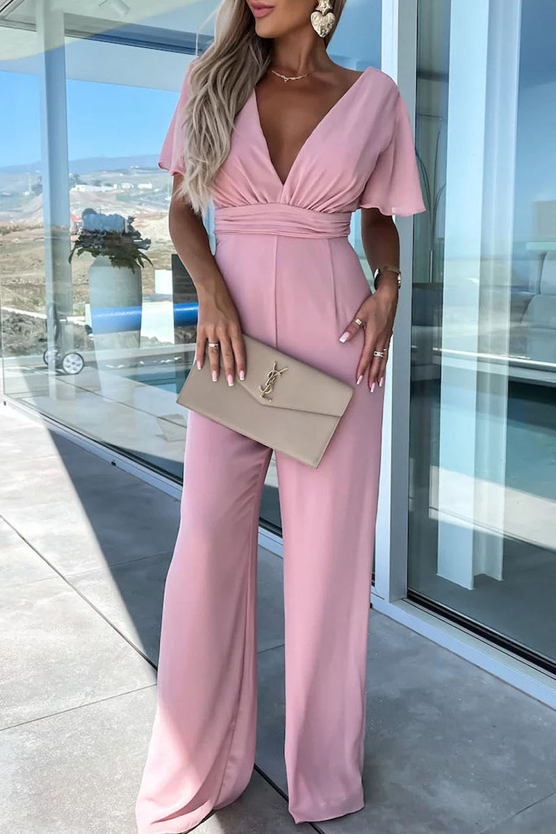Zoey Lightweight jumpsuits - wedding guest jumpsuit - petite jumpsuit