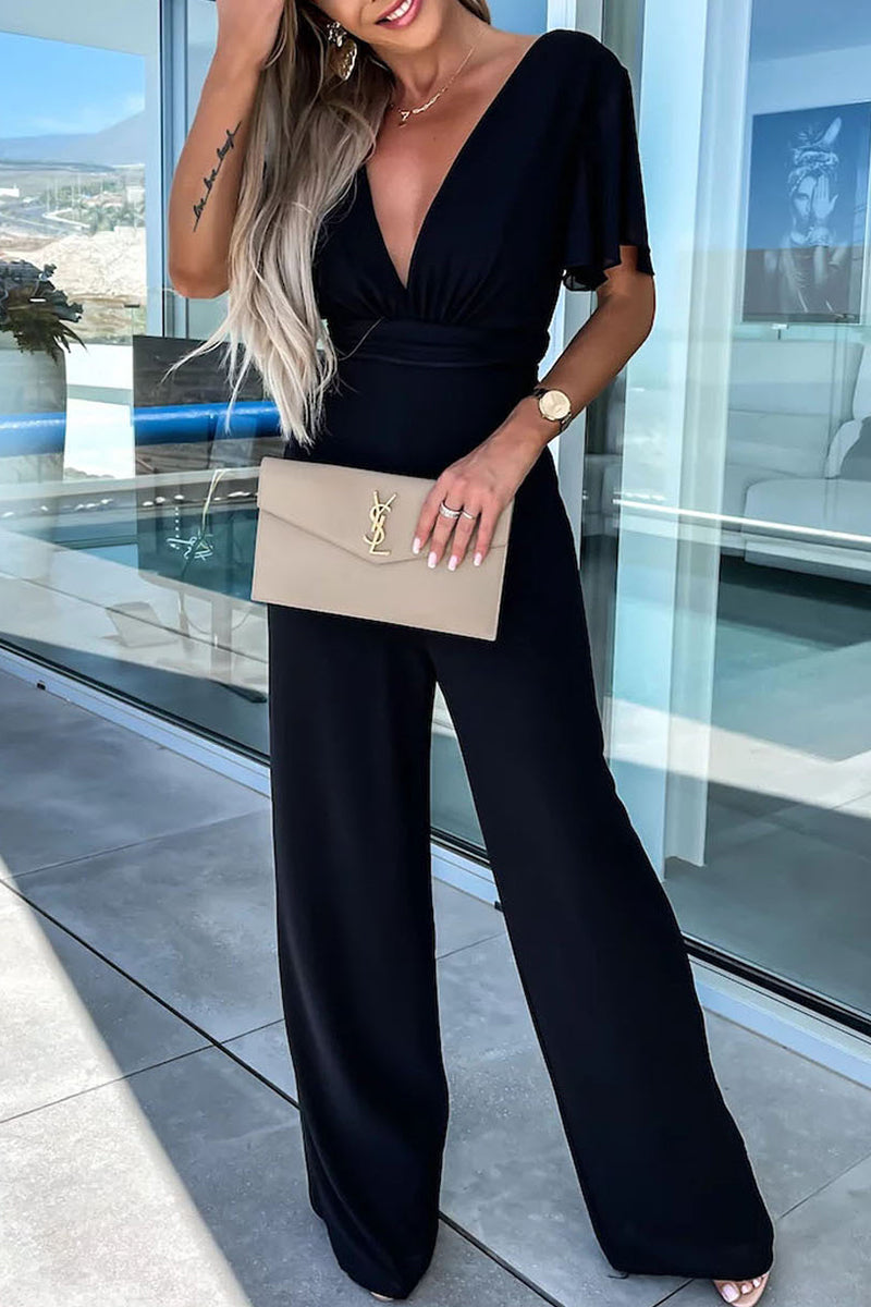 Zoey Lightweight jumpsuits - wedding guest jumpsuit - petite jumpsuit