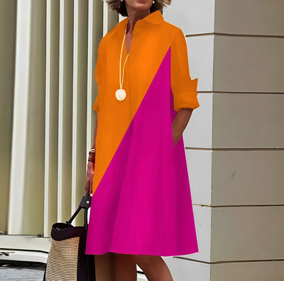 Velanora | Chic Polo Dress with Stretch Comfort - Image 4
