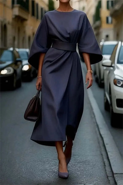 Brand | Women's Midi Dress - Stylish A-Line - Elegant Wear - Image 8